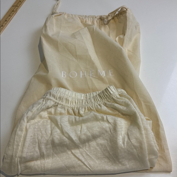 Boheme good cream Loungewear shorts linen new - Picture 9 of 9
